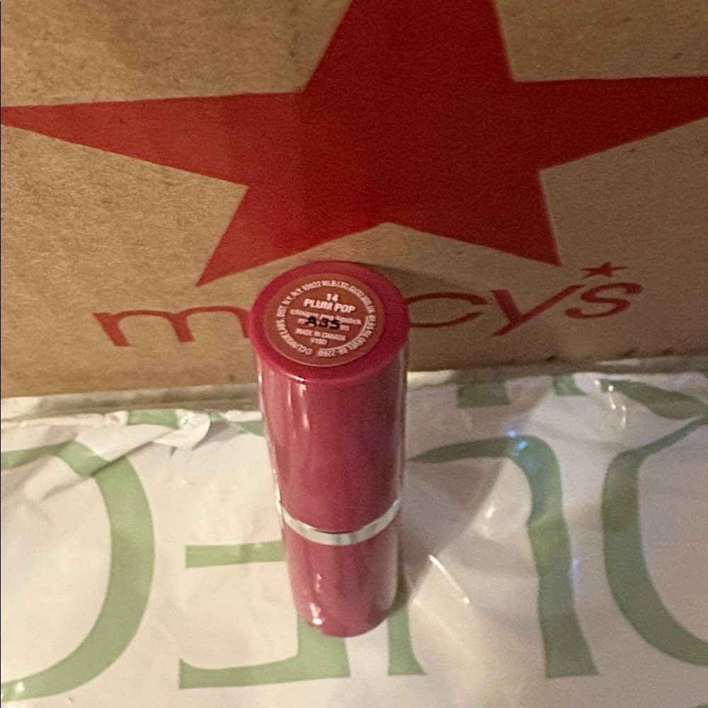 NWT Clinique long wear lipstick in plum pop, full size. Just in- brand new. - Picture 8 of 11